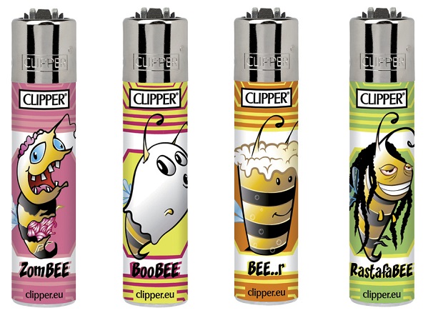 Accendino Clipper Micro Bees 2 Q x 48pz