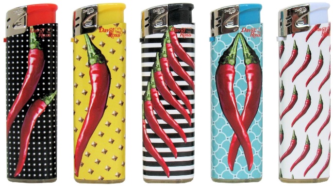 Accendino David Ross Maxi Peperoncino x 50pz Accendino David Ross Maxi Peperoncino x 50pz