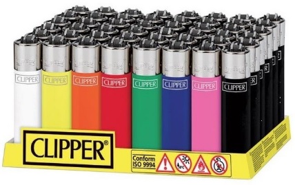 Accendino Clipper Large Colorato 2 x 48pz