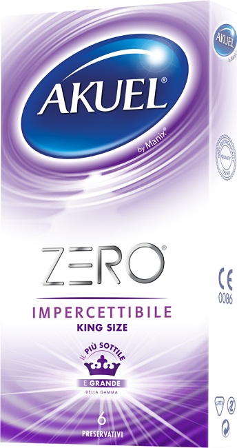 Akuel Zero King Size Ultra Sottile Extra Large x 6pz