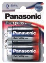 Panasonic Torcia Everyday Silver D 12 x 2pz Panasonic Torcia Everyday Silver D 12 x 2pz