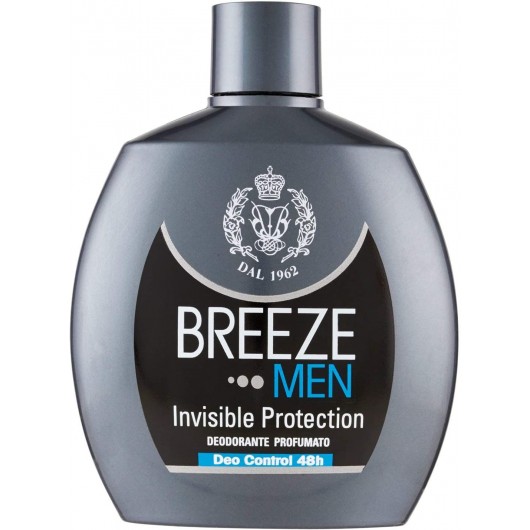 Breeze Men Deo Vapo Invisible Protection Deodorante No Gas 100ml