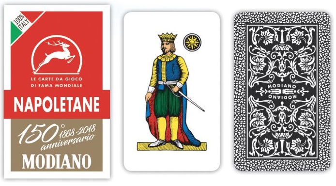 Carte Napoletane Modiano 150Anniversario Astuccio Rosso x 1pz