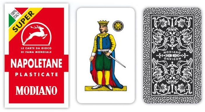 Carte Napoletane Modiano Super Astuccio Rosso x 1pz