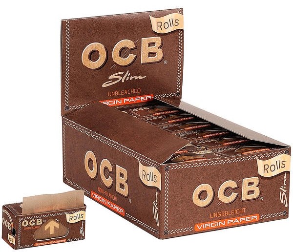 Cartina OCB Rolls Virgin Paper (non sbiancata) x 24pz Cartina OCB Rolls Virgin Paper (non sbiancata) x 24pz