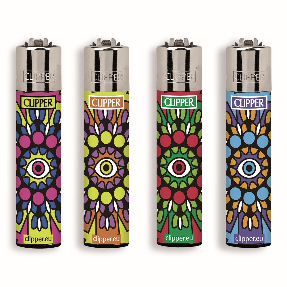 Accendino Clipper Large Eye Mandalas J x 48pz Accendino Clipper Large Eye Mandalas J x 48pz