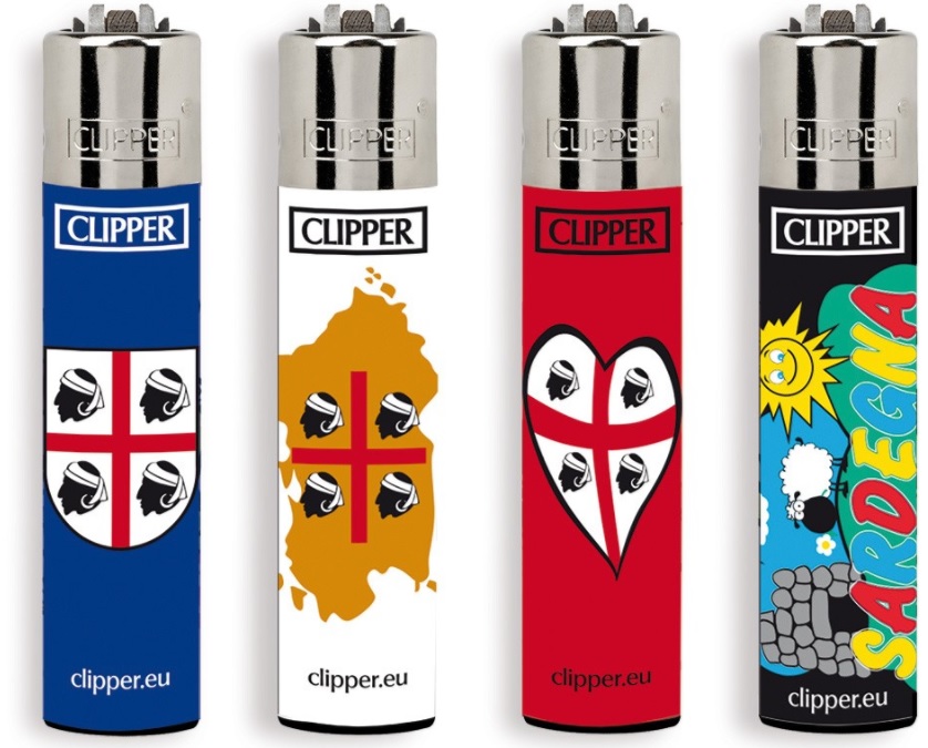 Accendino Clipper Large Souvenir Sardegna 4 x 48pz : Ingrosso Preservativi,  acquisto profilattici a basso costo.