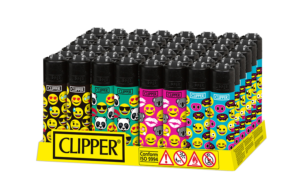 Accendino Clipper Micro Emoji Mix x 48pz