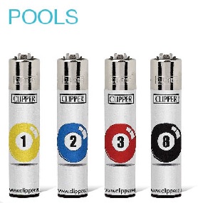 Accendino Clipper Micro Pools x 48pz