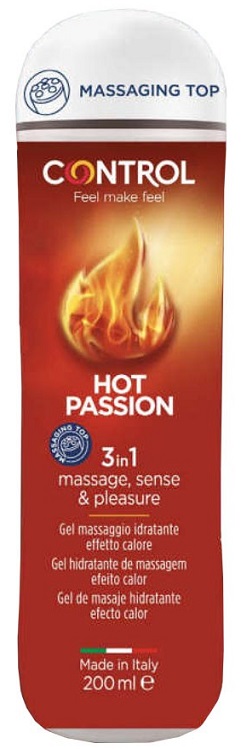 Control 3in1 Gel Hot Passion Massage, Sense & Pleasure