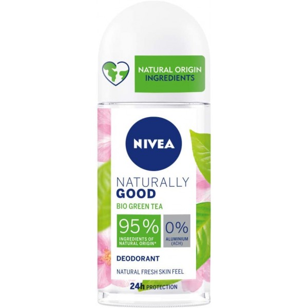 Nivea Deo Roll-On Naturally Good Bio Green Tea Deodorante 50ml