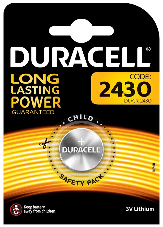 Duracell Lithium CR2430 LITIO DL2430 1 Blister da 1 Pila