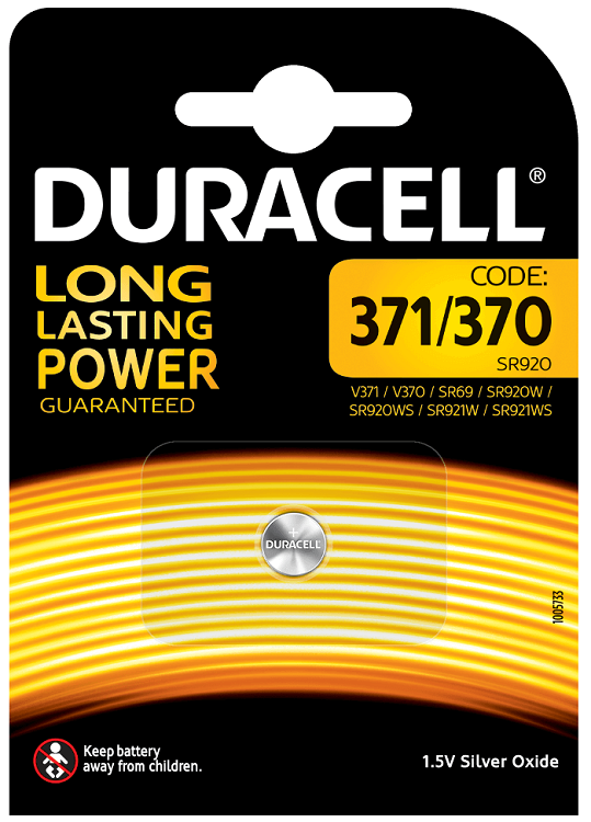 Duracell Silver Oxide 371/370 1,5V 1 Blister da 1pz