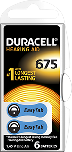 Duracell Acustica Easy Tab 675 Blu 10 x 6pz