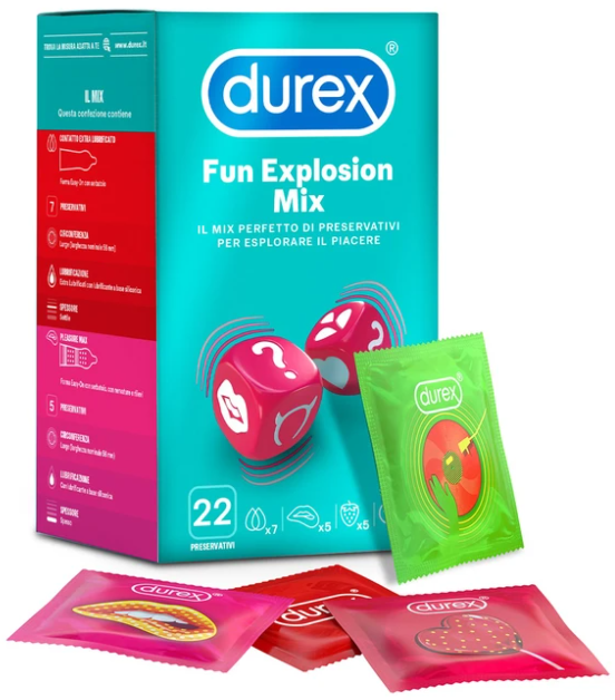 Durex Fun Explosion Mix x 22pz