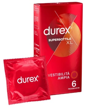 Durex Supersottile XL Vestibilit Ampia 6pz Farmacia