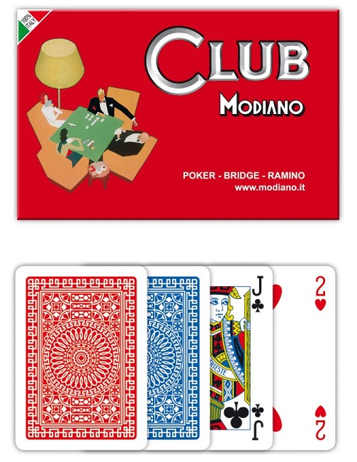 Carte Ramino Club Modiano Doppio Mazzo x 1pz