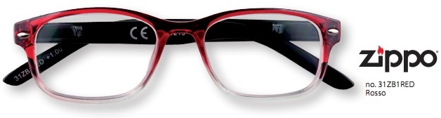 Occhiali da Lettura Zippo B-Concept 31Z-B1 Rosso +1,00