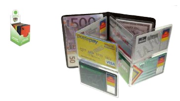 Portacard in PVC Colorato Alplast Opencard a 16 Scomparti x 50pz