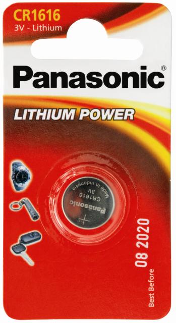 Panasonic CR1616 Lithium 3V 10 x 1pz Panasonic CR1616 Lithium 3V 10 x 1pz