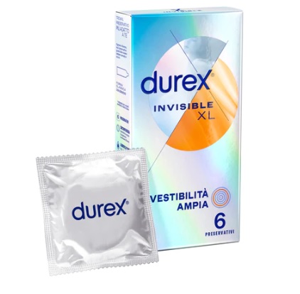 Durex Invisible XL 6pz Farmacia