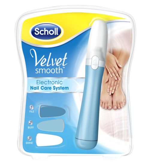 Scholl Velvet Smooth Electronic Nail Care System x 1pz