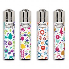 Accendini Clipper Large Spring Print - Box da 48 Accendini Accendini Clipper Large Spring Print - Box da 48 Accendini