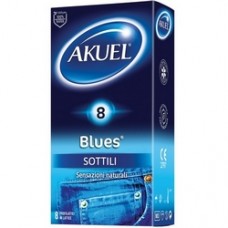 Akuel Blues 8 Preservativi Scatola da Farmacia