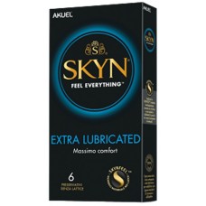 Skyn Extra Lubricated 6 Preservativi Scatola da Farmacia Senza Lattice
