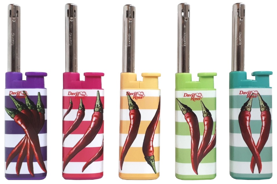 Accendigas Candele David Ross Peperoncino Fiamma Fissa x 25pz Accendigas Candele David Ross Peperoncino Fiamma Fissa x 25pz