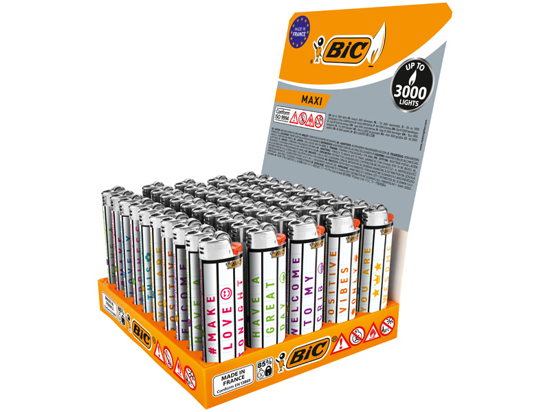 Accendino Bic J26 Maxi Decorato Mex x 50pz