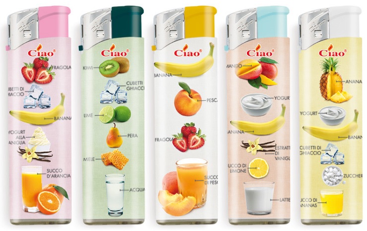 Accendino Ciao Piezo Large Fresh Mix x 50pz Accendino Ciao Piezo Large Fresh Mix x 50pz