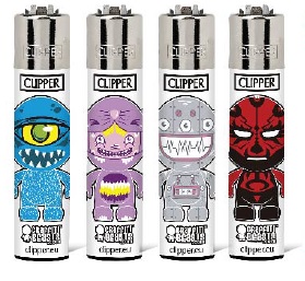 Accendino Clipper Large Animal 4 Beasts x 48pz + Gas Omaggio Accendino Clipper Large Animal 4 Beasts x 48pz + Gas Omaggio