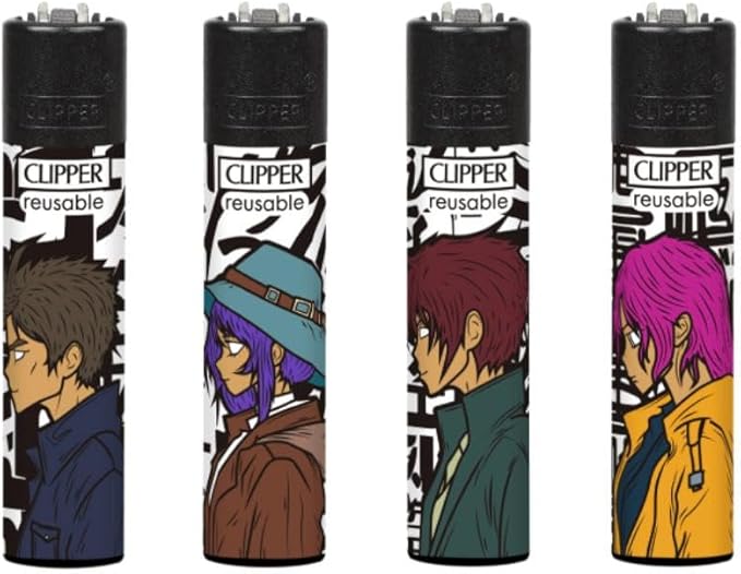 Accendino Clipper Large Anime Soul x 48pz Accendino Clipper Large Anime Soul x 48pz