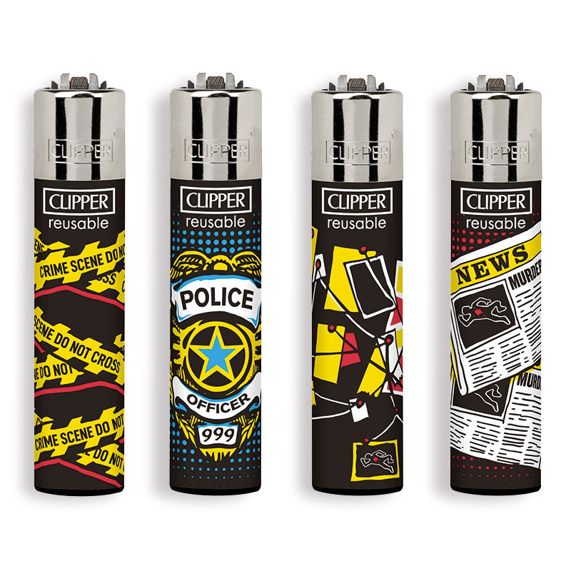 Accendino Clipper Large Crimes 4 x 48pz