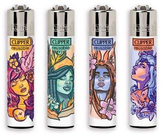 Accendino Clipper Large Goddesses x 48pz