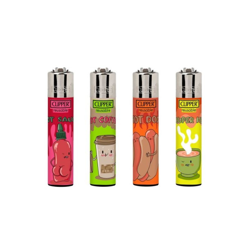 Accendino Clipper Large Hot Sentences x 48pz