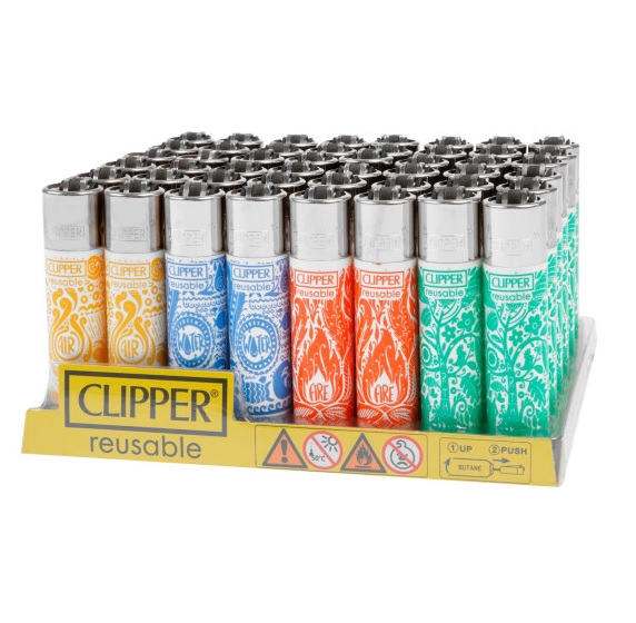 Accendino Clipper Large Mandala Elements 4 x 48pz