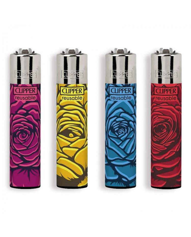 Accendino Clipper Large Roses x 48pz