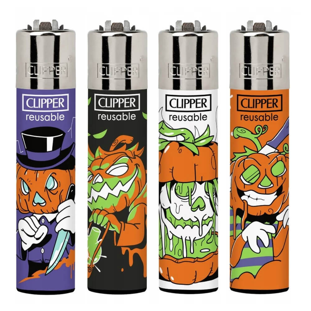 Accendino Clipper Large Terror Pumpkins x 48pz