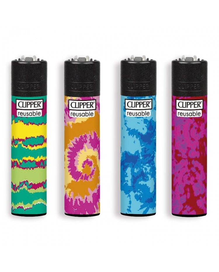 Accendino Clipper Large Tie Die x 48pz