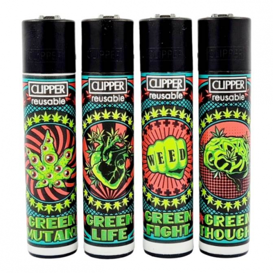 Accendino Clipper Large Weed Billboard x 48pz