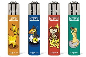 Accendino Clipper Micro Animals 6 x 48pz