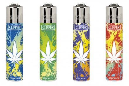 Accendino Clipper Micro Color Leaves x 48pz