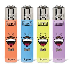 Accendino Clipper Micro Emoticons 17 x 48pz