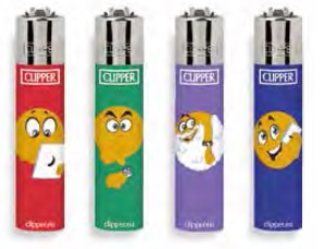 Accendino Clipper Micro Emoticons 25 Daily x 48pz - Clicca l'immagine per chiudere