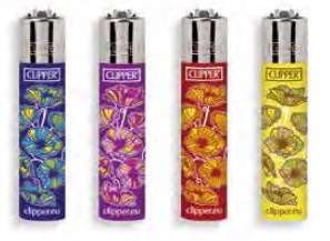 Accendino Clipper Micro Flowers 15 Poppy x 48pz - Clicca l'immagine per chiudere