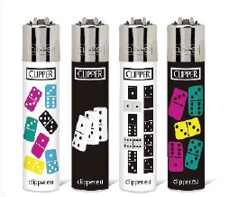 Accendino Clipper Micro Games 8 Domino x 48pz - Clicca l'immagine per chiudere