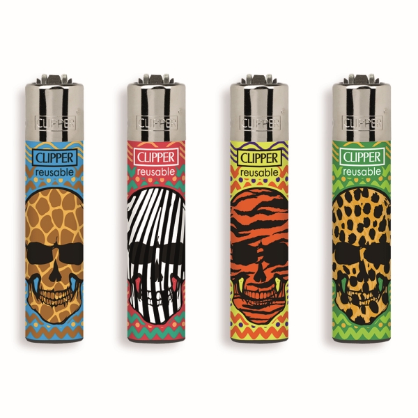 Accendino Clipper Micro Wild Skulls 1 x 48pz