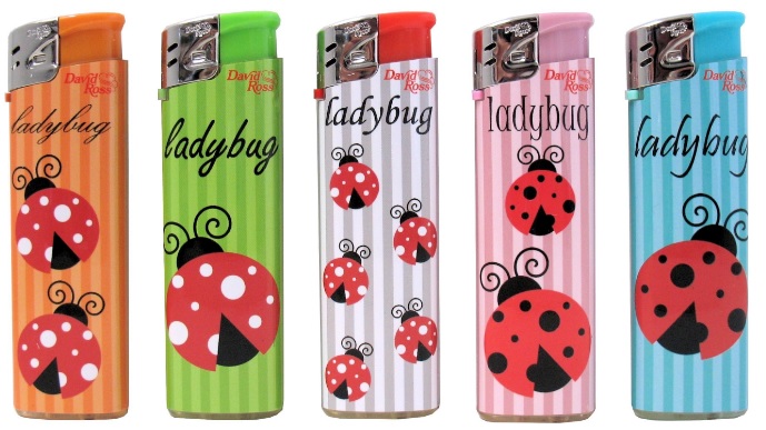 Accendino David Ross Maxi Coccinelle x 50pz Accendino David Ross Maxi Coccinelle x 50pz
